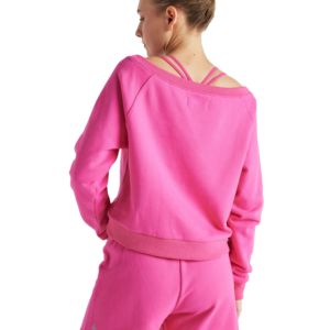 Chemisier ample personnalisé pour femmes, chemise tunique, épaules dénudées, manches longues, pull, sweat-shirt tissé à motif solide pour le sport - Product Image 2