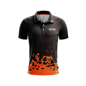 Polo deportivo sublimado: ultraligera, de alto estiramiento, que absorbe la humedad, transpirable, de secado rápido, resistente a los rayos UV, impresión personalizada - Product Image 1