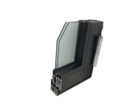 Portes et fenêtres de garage en aluminium Holcom Customize Steel Germany Glass Stainless Wooden Style Surface Tempered Rubber