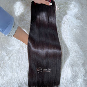 Extensiones de cabello vietnamita El mejor grado Sin procesar Hueso vietnamita cabello liso Peluca de cabello crudo Pelucas de encaje Full Hd sin pegamento - Product Image 3