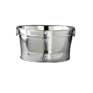 Vente chaude Galvanisé En Aluminium Métal Seau À Glace Poignée Bière Vin Champagne Boissons Baignoires Logo Personnalisé - Product Image 4