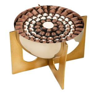 <b>Fancy</b> <b>Chocolate</b> Platter Elegant Silver Pedestal Serving Bowl <b>Chocolate</b> Server Bowl For Weddings Gifts And Home Entertaining - Product Image 3