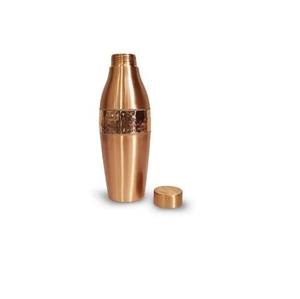 Bouteille en cuivre pur fini à moitié martelé pour l'eau potable au bureau et à l'école Bouteille en cuivre étanche - Product Image 6