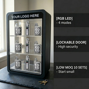 Exhibidor Acrílico Personalizado de 3 Niveles con LED RGB, Soporte de Exhibición Acrílico para Tienda de Tabaco, Estante de Exhibición Acrílico Apache - Product Image 5