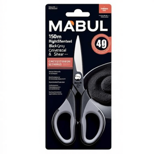 MAUL 150mm Right-Handed Stainless Steel Black/<b>Grey</b> Universal Scissors & Shear - Product Image 2