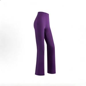 Pantalones de yoga acampanados de cintura alta para mujer, control de abdomen, levantamiento de glúteos, ajuste delgado, ideales para yoga, entrenamiento, uso diario, oficina y ocasiones informales. - Product Image 5