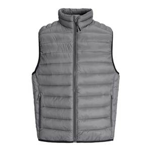 Chaqueta Acolchada Personalizada para Hombre con Capucha y Cuello Mandarín, Forro de Seda, Relleno de Algodón, Cálida, Transpirable, Sin Mangas, para Invierno - Product Image 1