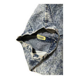 Top tendance bouton taille coupe ample lavage à l'acide Shorts meilleure qualité à la mode hommes pierre lavé Denim court - Product Image 4