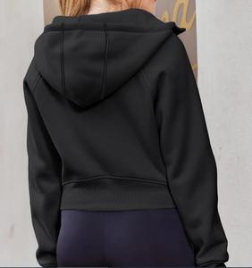 เสื้อฮู้ดมีซิปแขนยาวสำหรับผู้หญิงเสื้อครอปแบบลำลอง - Product Image 6