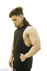 Sweats à capuche sans manches pour hommes - Product Image 4