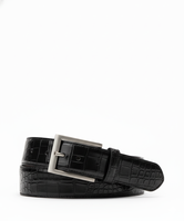 Ceinture en cuir de vache véritable 100% embossée façon croco, faite à la main, boucle en cuivre, nouveau design, haute résistance, durable, vintage