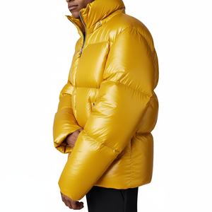 Veste d'hiver pour homme, doudoune tendance avec logo sur le devant, imperméable, avec capuche coupe-vent amovible, vêtements d'extérieur - Product Image 6