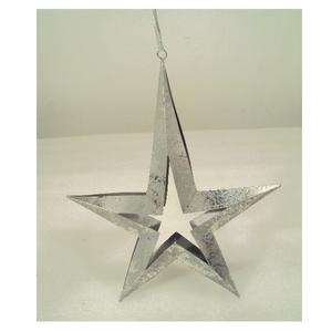 Adornos colgantes de estrella de Metal con acabado de mercurio dorado para el hogar Navidad X Mas árbol adornos colgantes decorativos - Product Image 6