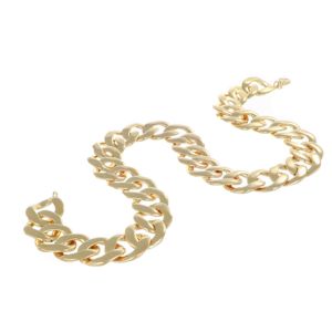 Collana a maglia in argento placcata in oro 18kt elegante realizzata in italia bella e comoda per l'outfit e gli eventi quotidiani - Product Image 5