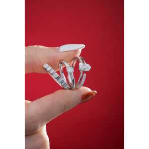 Baguette เพชร18K แหวนทองอุปกรณ์หรูหราจำเป็น - Product Image 5