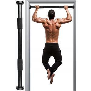 Barra de dominadas para puerta o pasillo, barra horizontal de 60/100 cm para gimnasio en casa - Product Image 1