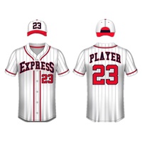 Grosir Jersey tim bisbol buatan khusus Anda desain dijahit dengan fitur cetak Digital sublimasi bernapas