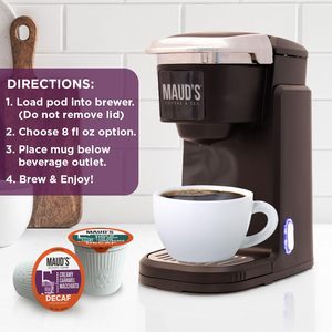Cápsulas de Café Descafeinado con Sabor de Maud, Paquete Variado de 24 Unidades, 6 Tostados y Sabores Surtidos, Café Descafeinado de Tostado Medio - Product Image 3