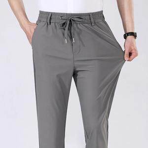 Pantalon décontracté pour homme de haute qualité, extensible, respirant, coupe-vent, en tissu MODAL, taille élastique, pantalon de survêtement confortable, infroissable - Product Image 2