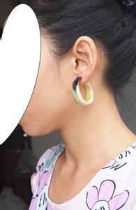 Pendientes de Cuerno de Búfalo para Niñas, Pendientes de Mujer, Joyería de Cuerno, Cuerno Natural para Mujer, Alta Calidad - Product Image 2