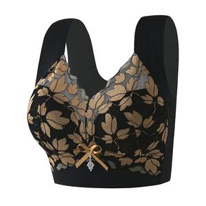 Gilet de sport pour femme avec de gros seins montrant un soutien-gorge push-up de petite taille sans couture et sans fils soutien-gorge en dentelle qui rétrécit la poitrine - Product Image 4