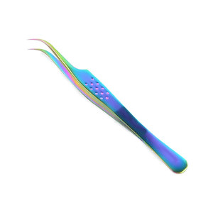 แหนบต่อขนตา Royal Tweezers ระดับมืออาชีพ ทำจากสแตนเลสสตีล รับทำโลโก้ ปลายเรียบ/หยัก ขนาด 12-14 มม. ทนทาน - Product Image 1