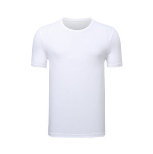 Camiseta unisex de algodón peinado 100% de 190gsm para hombre y mujer, camiseta en blanco personalizable con bordado impreso con logotipo OEM para hombre - Product Image 5