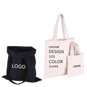 Factory Promotion Personalized Blank Cotton Colorful Canvas <b>Bag</b> Reusable Shopping Cotton Tote With Support for Custom LOGO - Product Image 1