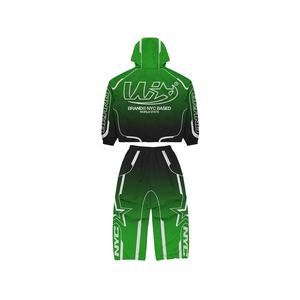 Nouveau survêtement de jogging unisexe coupe-vent en nylon 100% léger et réfléchissant avec logo personnalisé pour l'automne - Product Image 3