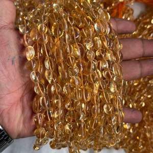 Cuentas de Citrino Natural Premium Amarillo de 5x7mm y 12x16mm, Lisas y Pulimentadas, Alta Calidad, Certificadas para Joyería, con Más de 50 Años de Experiencia - Product Image 5