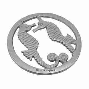 Nouveautés : Trivet en aluminium écologique au design classique, diamètre 450 mm, pour la cuisine, motif ananas, sous-plat décoratif en métal - Product Image 2