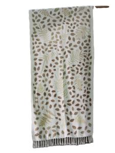 Hijab en coton 100% Ecoprint, motif à pois, vêtements durables d'été, taille et couleur personnalisables, transfert thermique longue durée - Product Image 2