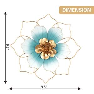 Flor pared arte escultura hierro Floral colgante decoración Hotel restaurante Oficina sala de estar pared artes casa calentamiento decorativo - Product Image 4