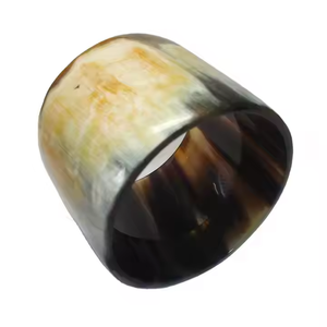 Anneaux de serviette en corne naturelle rustique faits à la main porte-serviettes uniques pour table à manger mariages rassemblements de vacances et événements spéciaux - Product Image 2