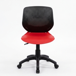 Silla de Oficina Moderna ARSU, Asiento Colorido, Respaldo de Malla Negra, Base Giratoria de Acero Inoxidable, Altura Ajustable, Diseño Contemporáneo - Product Image 2