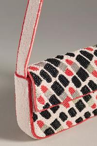 Porte-monnaie en coton perlé fait à la main Botox argent paillettes pochette à fermeture éclair drôle déclaration sac brodé classique cosmétique pochette cadeau - Product Image 5