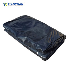 Bâche en vinyle <span class=keywords><strong>ultra</strong></span> légère noire pour bois, 20' x 27' (6' de chute) - 14 oz, pour camion à plateau et remorque - Product Image 5