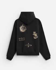 Venta al por mayor personalizado peso pesado 100% algodón hombres pulóver con capucha patrón sólido invierno Logo sudadera Serigrafía - Product Image 1