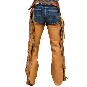 Logo personnalisé confortable chaps complets en cuir pour cheval unisexe respirant de haute qualité en cuir véritable chaps complets d'équitation - Product Image 2