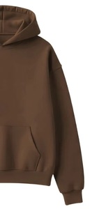 Sweat-shirt à capuche surdimensionné pour homme, couleur unie, en molleton de coton, décontracté, pour l'automne, avec poche, coupe classique - Product Image 6
