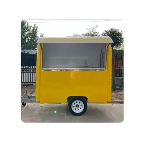 Van de comida móvil pequeña eléctrica, carrito de comida, remolques de helado, carrito de Pizza 500, totalmente equipado, EE. UU., con remolque de comida de cocina completo