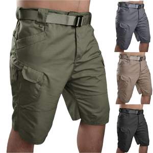 Shorts de travail à séchage rapide pour hommes Vente en gros d'usine Shorts cargo sportifs multipoches décontractés Short de grande taille à fermeture éclair pour hommes - Product Image 1