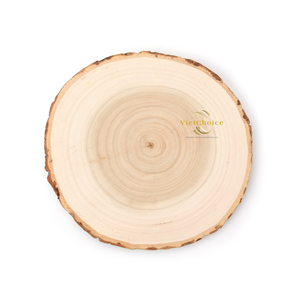 Rodajas de madera redondas de pino natural, madera maciza para manualidades y proyectos creativos - Product Image 1