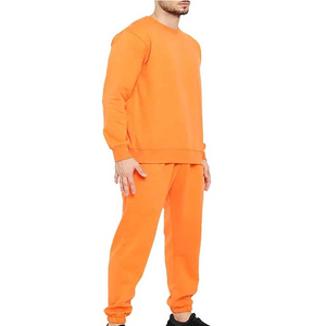 New Arrival Men's High Quality Casual Sweat Suits Solid Pattern Plus Size Breathable Lightweight Winter Season Wear 100% Cotton - Product Image 4