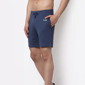 Short de sport pour hommes en coton respirant 100% à prix raisonnable avec motif sportif solide à poches recto verso personnalisé - Product Image 3