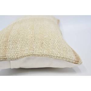 Tapis en laine macramé beige de 12x24 pouces avec motif tissé vintage antidérapant écologique amovible et lavable - Product Image 5