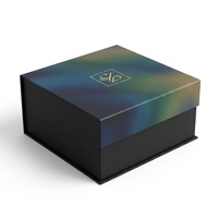Boîte de présentation personnalisable en velours avec insert et pelliculage mat pour cadeaux de mariage, commande en gros, solution d'emballage de marque premium