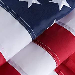 Banderas de EE. UU. TOP FLAGSINC, Bandera Americana para Exteriores 3x5, Banderas de EE. UU. con Estrellas Bordadas, Resistentes, Hechas en EE. UU., 350g, 2 Ojales de Latón, para Interiores - Product Image 4