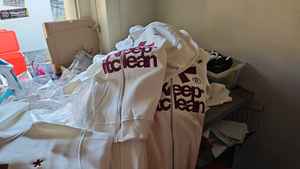 Sweat à capuche épais avec imprimé graphique surdimensionné vintage T-shirt Streetwear pour homme grande taille en coton épais - Product Image 6