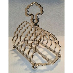 Elegant handcrafted polished stainless steel metal toast racks with sleek design for home or commercial <b>breakfast</b> <b>settings</b> - Product Image 2